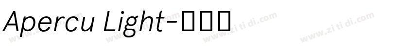 Apercu Light字体转换